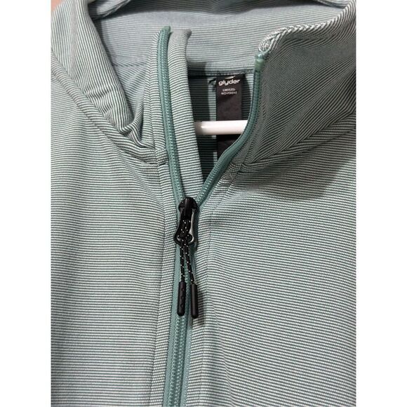 NWOT Glyder Striped 1/4 Zip Up Tahoe AirFlex Long Sleeve Shirt Men's XL - Picture 5 of 13